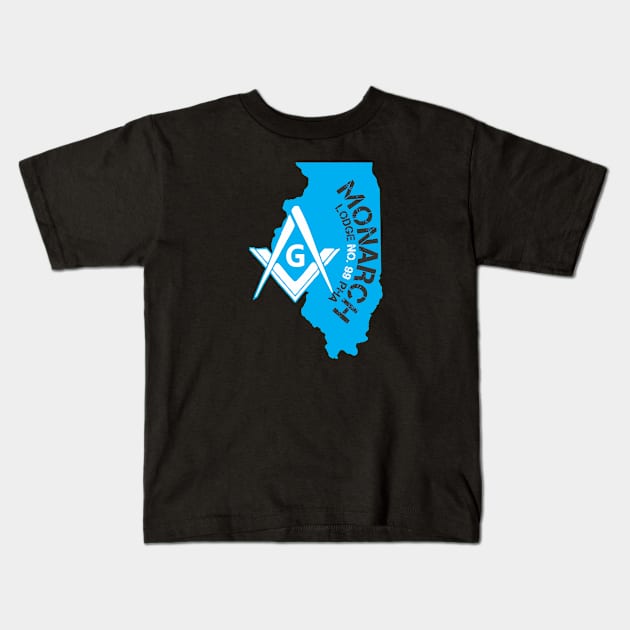 Monarch Lodge No. 99 IL PHA Kids T-Shirt by Brova1986